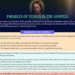 The Parables of Yeshua Messiah (Jesus Christ) in The New Testament – 2